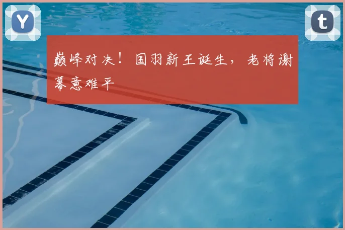 巅峰对决！国羽新王诞生，老将谢幕意难平